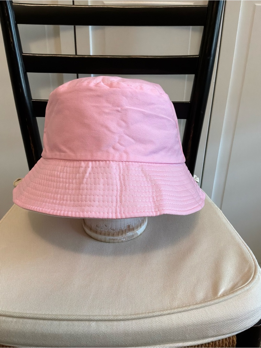Pink Cotton Bucket Hat Reversible